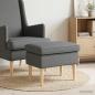 Preview: ARDEBO.de - Hocker Dunkelgrau 55 x 35 x 41 cm Stoff