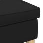 Preview: Hocker Schwarz 55 x 35 x 41 cm Stoff