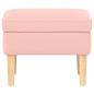 Preview: Hocker Rosa 55 x 35 x 41 cm Bouclé