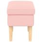 Preview: Hocker Rosa 55 x 35 x 41 cm Bouclé