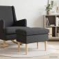 Preview: ARDEBO.de - Hocker Dunkelgrau 55 x 35 x 41 cm Bouclé