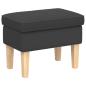 Preview: Hocker Dunkelgrau 55 x 35 x 41 cm Bouclé