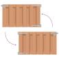 Preview: Gartentor 100 x 60 cm WPC und Aluminium Braun