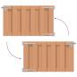 Preview: Gartentor 100 x 80 cm WPC und Aluminium Braun