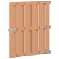 Preview: Gartentor 100 x 112 cm WPC und Aluminium Braun