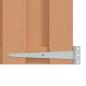 Preview: Gartentor 100 x 112 cm WPC und Aluminium Braun