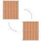 Preview: Gartentor 100 x 112 cm WPC und Aluminium Braun
