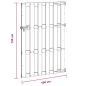 Preview: Gartentor 100 x 150 cm WPC und Aluminium Braun