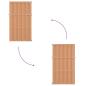 Preview: Gartentor 100 x 180 cm WPC und Aluminium Braun