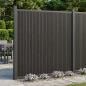Preview: ARDEBO.de - Zaunelement WPC und Aluminium Schwarz