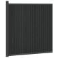 Preview: Zaunelement WPC und Aluminium Schwarz