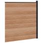 Preview: zaunset 175 x 186 cm WPC und Aluminium Braun