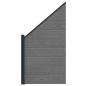 Preview: zaunset 95 x 180 cm WPC und Aluminium Grau