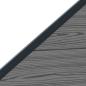 Preview: zaunset 95 x 180 cm WPC und Aluminium Grau