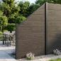 Preview: ARDEBO.de - zaunset 95 x 180 cm WPC und Aluminium Schwarz