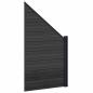 Preview: zaunset 95 x 180 cm WPC und Aluminium Schwarz