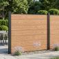 Preview: ARDEBO.de - Zaunelement WPC und Aluminium Braun