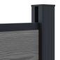 Preview: zaunset 180 x 105 cm WPC und Aluminium Grau