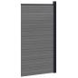 Preview: Zaunelement 95 x 186 cm WPC und Aluminium Grau