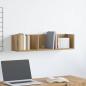 Preview: ARDEBO.de - CD-Wandregal Artisan-Eiche 75x18x18 cm Holzwerkstoff