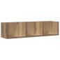 Preview: CD-Wandregal Artisan-Eiche 75x18x18 cm Holzwerkstoff