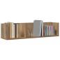Preview: CD-Wandregal Artisan-Eiche 75x18x18 cm Holzwerkstoff