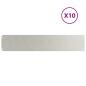 Preview: Raseneinfassung 10 Stk. 20 x 103 cm Edelstahl Silber