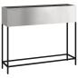 Preview: Hochbeet Gartenpflanzer Silber 100 x 26 x 82 cm Edelstahl