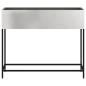 Preview: Hochbeet Gartenpflanzer Silber 100 x 26 x 82 cm Edelstahl