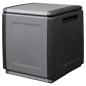 Preview: ARDEBO.de - Garten-Aufbewahrungsbox 54x53x57 cm 130 L Dunkelgrau Schwarz