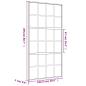 Preview: Schiebetür Golden 102,5x205 cm ESG-Klarglas und Aluminium