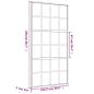Preview: Schiebetür Golden 102,5x205 cm ESG-Klarglas und Aluminium