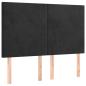 Preview: Boxspringbett mit Matratze Schwarz 140x190 cm Samt