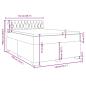 Preview: Boxspringbett mit Matratze Schwarz 140x200 cm Samt