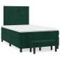 Preview: Boxspringbett mit Matratze Dunkelgrün 120x200 cm Samt