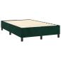Preview: Boxspringbett mit Matratze Dunkelgrün 120x200 cm Samt