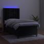 Preview: Boxspringbett mit Matratze & LED Schwarz 100x200 cm Samt