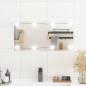 Preview: ARDEBO.de - Wandspiegel mit LED-Leuchten 30x60 cm Glas Rechteckig