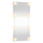 Preview: Wandspiegel mit LED-Leuchten 30x60 cm Glas Rechteckig
