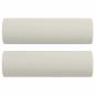 Preview: 2-Sitzer-Sofa mit Zierkissen Creme 140 cm Samt