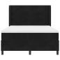 Preview: Boxspringbett mit Matratze Schwarz 160 x 200 cm Samt