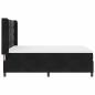 Preview: Boxspringbett mit Matratze Schwarz 160 x 200 cm Samt
