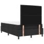 Preview: Boxspringbett mit Kopfteil Schwarz 120 x 190 cm Stoff