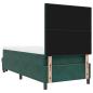 Preview: Boxspringbett mit Kissen Dunkelgrün 200 x 80 cm Samt