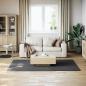 Preview: Teppich Waschbar Flauschig Kurzflor 160x230 Rutschfest Anthrazi