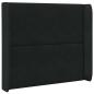 Preview: Kopfteil Ohr Schwarz 80 x 16 x 4 cm Samt