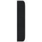 Preview: Kopfteil Ohr Schwarz 80 x 16 x 4 cm Samt