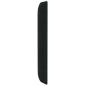 Preview: Kopfteil Ohr Schwarz 80 x 16 x 4 cm Samt