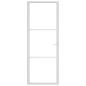 Preview: Innentür 76x201,5 cm Weiß ESG-Glas und Aluminium