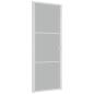 Preview: Innentür 76x201,5 cm Weiß Mattglas und Aluminium